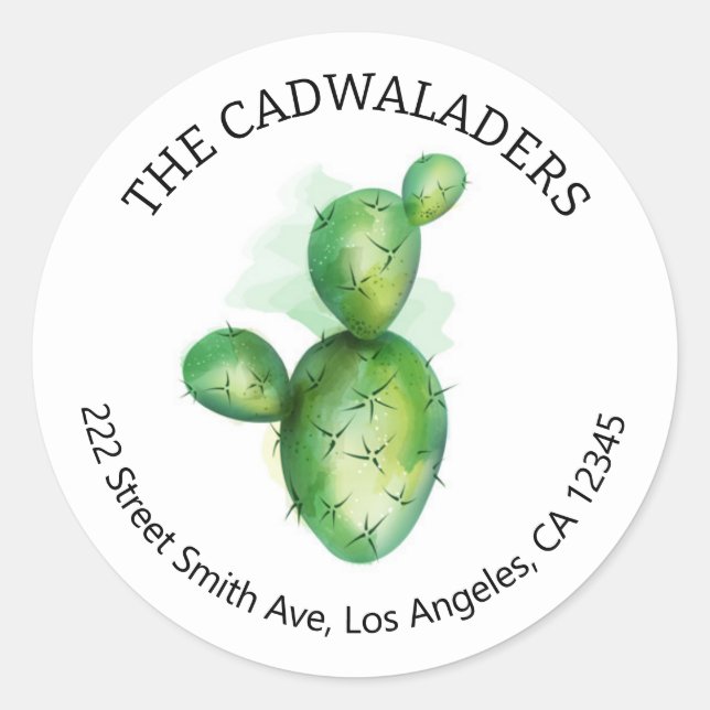 Cactus Return Address Labels (Front)