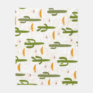 Cactus Sand: Mexican Style Seamless. Fleece Blanket