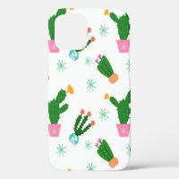 Cactus seamless vintage pattern,  repeated ornamen