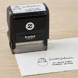 Cactus Self-inking Return Address Stamp