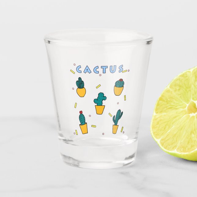 Cactus Shot Glass (Front)