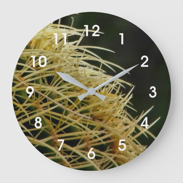 Cactus spikes large clock (Front)
