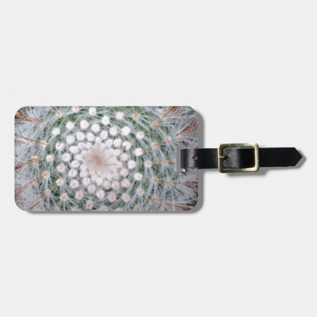 Cactus Spiral Luggage Tag (Front Horizontal)