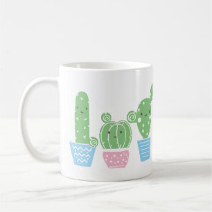 cactus, succulent, cute art fiesta, mexican, coffee mug