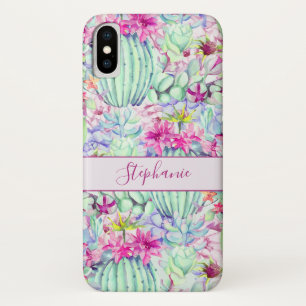 Cactus Succulent Floral Foliage Personalised Case-Mate iPhone Case