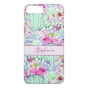 Cactus Succulent Floral Foliage Personalised Case-Mate iPhone Case