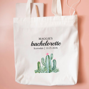Cactus Succulent Flower Bachelorette Favour Tote Bag