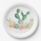 Cactus Succulent Paper Plate Baby shower or Bridal