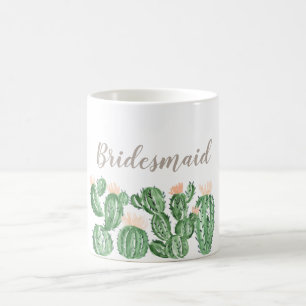 Cactus succulent wedding bridesmaid mug