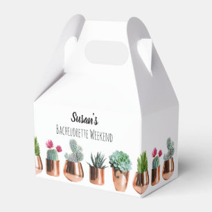 Cactus Succulents Bachelorette Weekend Party Favou Favour Box