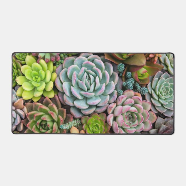 Cactus Succulents Desk Mat (Front)