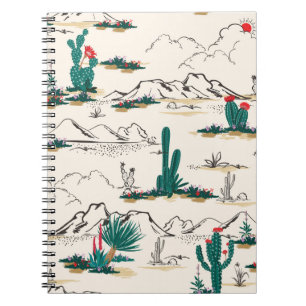 Cactus Succulents: Vintage Desert Floral. Notebook