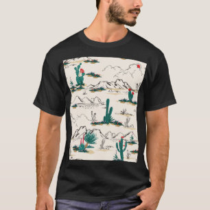 Cactus Succulents: Vintage Desert Floral. T-Shirt