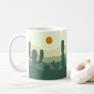 cactus, sun and desert  coffee mug
