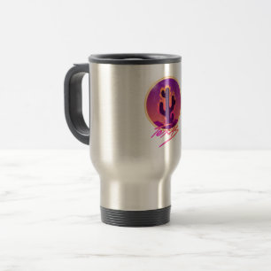 CACTUS SUNSET NEON  TRAVEL MUG