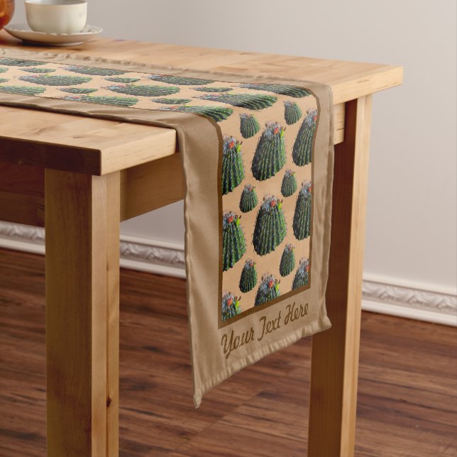 Cactus Table Runner - Optional Personalisation (In Situ)
