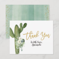 Cactus Taco 'bout Love Couples Thank You Card