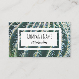 cactus thorns nature photo artistic double sided  business card