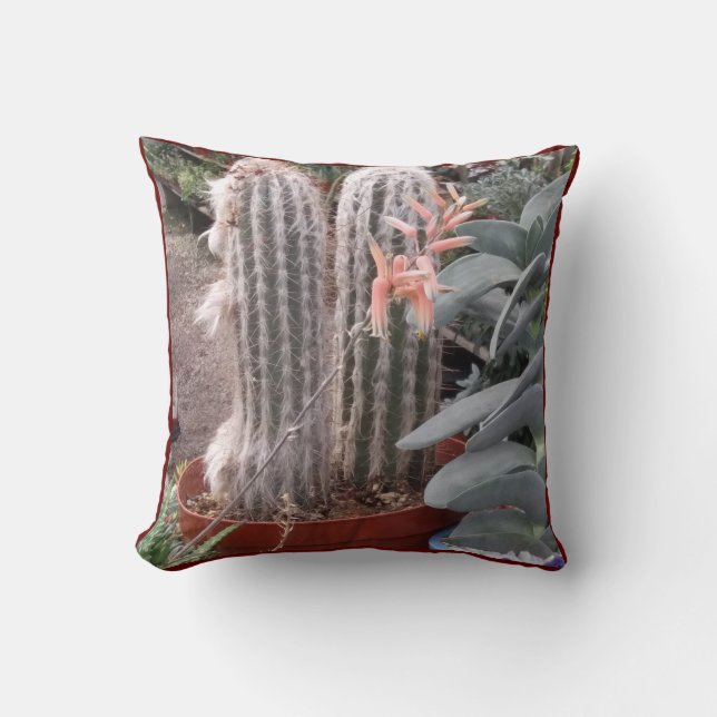 Cactus Throw Piillow Cushion (Front)