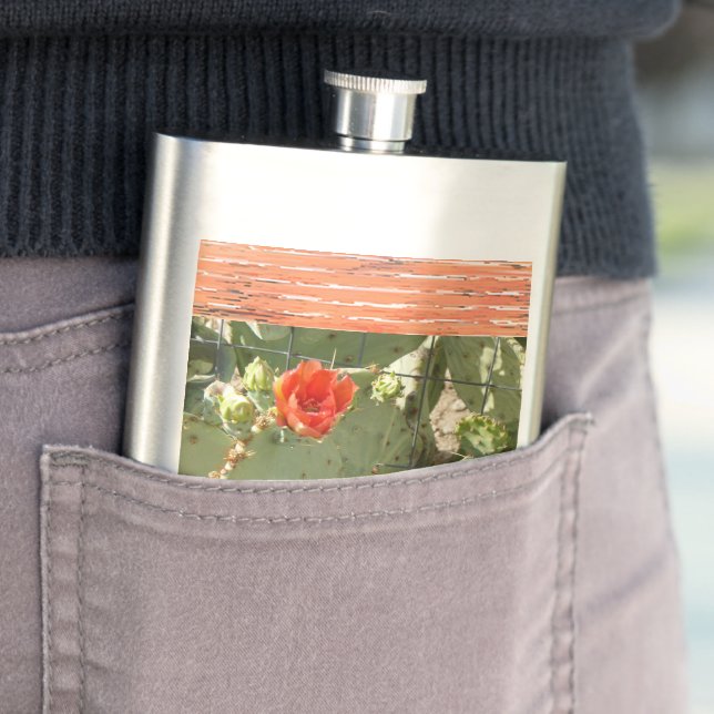 Cactus Tough and Beautiful stainless steel flask (In Situ)