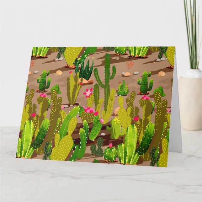 Cactus Variety 3 Thank You Card (Front)