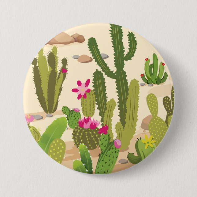 Cactus Variety 7.5 Cm Round Badge (Front)