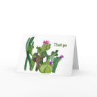 Cactus Variety Personalised Thank You Card