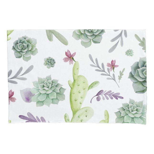 Cactus Variety Pillowcase (Front-Left)