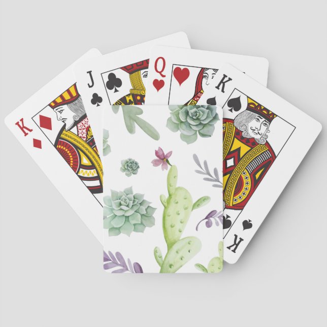 Cactus Variety Playing Cards (Back)
