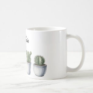 Cactus watercolour mug