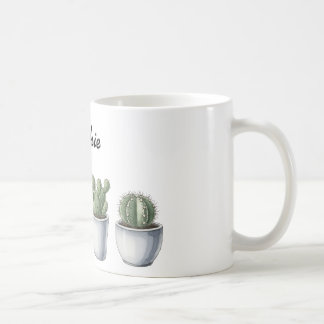 Cactus watercolour mug