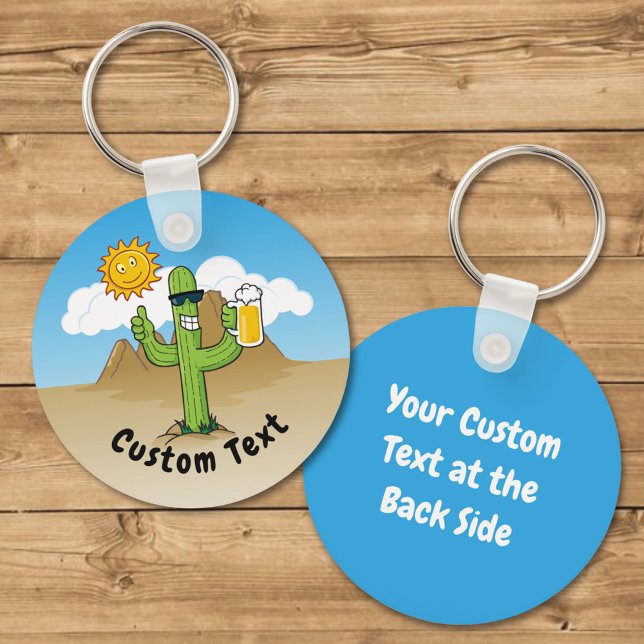 Cactus with Beer Keychain (Creator Uploaded)