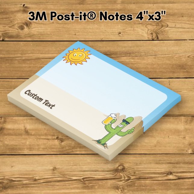Cactus with Beer Post-it Notes (Creator Uploaded)