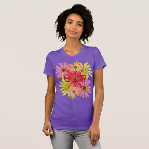 Cactus Zinnia Floral T-Shirt