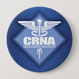Cad CRNA (diamond) 10 Cm Round Badge