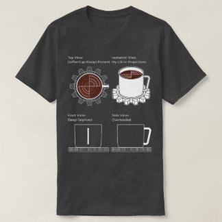 CAD Mode: Coffee, Gears & Chaos T-Shirt
