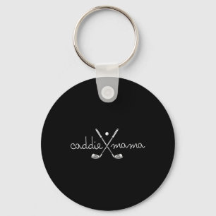 Caddie Mama Cute Golfing Golfer Mum Golf 1st Birth Key Ring