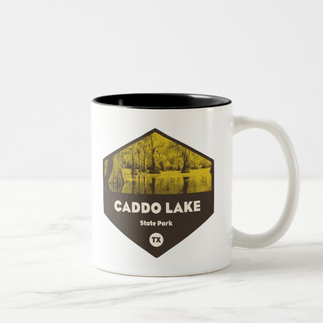 Caddo Lake State Park Texas Two-Tone Coffee Mug (Right)