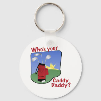 Caddy Daddy Golfer Gift Key Ring