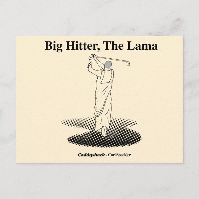 Caddyshack | Big Hitter, The Lama Postcard (Front)