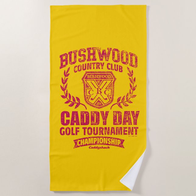 Caddyshack | Bushwood Country Club Caddy Day Golf  Beach Towel (Front)