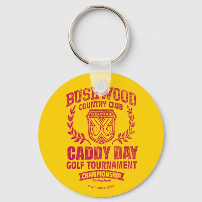 Caddyshack | Bushwood Country Club Caddy Day Golf  Key Ring (Front)