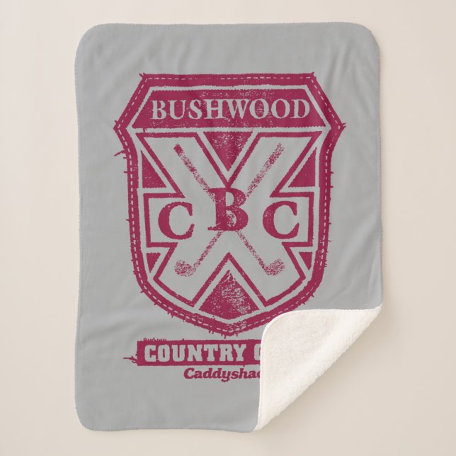 Caddyshack | Bushwood Country Club Crest Sherpa Blanket (Front)