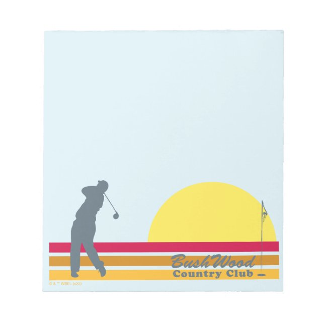 Caddyshack | Bushwood Country Club Sunrise Notepad (Front)