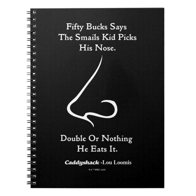 Caddyshack | Fifty Bucks Says Notebook (Front)