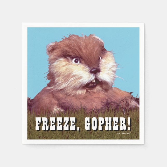 Caddyshack | Freeze, Gopher! Napkin (Front)