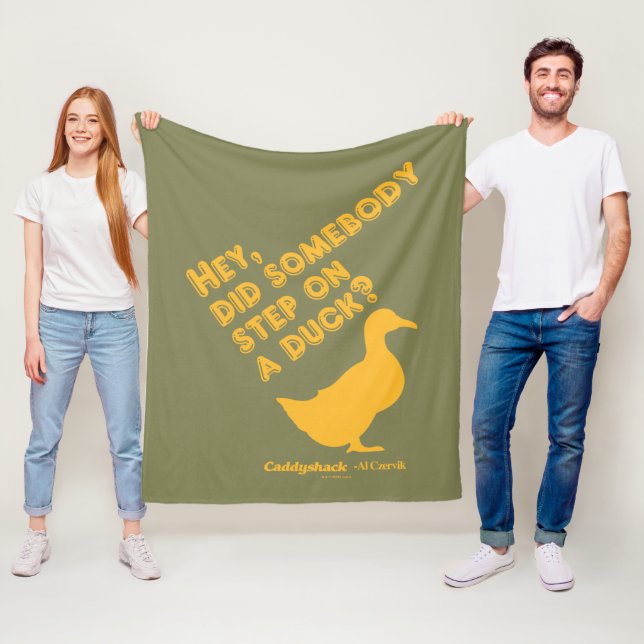 Caddyshack | Hey, Did Someone Step On A Duck? Fleece Blanket (In Situ)