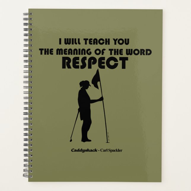 Caddyshack | I Will Teach You The Meaning Of The W Planner (Front)
