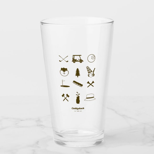 Caddyshack Icons Glass (Front)
