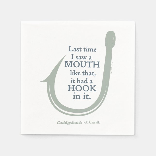 Caddyshack | Last Time I Saw A Mouth Like That Napkin (Front)